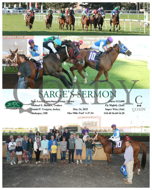 SARGE’S SERMON - 05-24-25 - R05 - CBY Canterbury Park