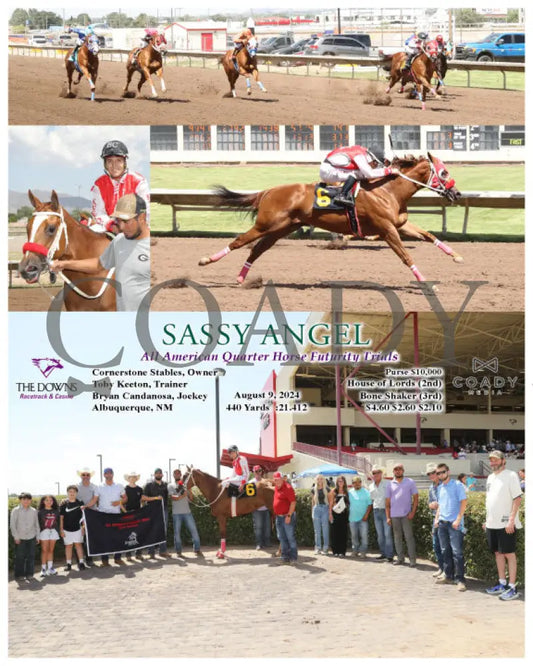 Sassy Angel - All American Quarter Horse Futurity Trials 08-09-24 R07 Alb Downs At Albuquerque