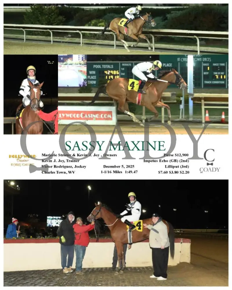 SASSY MAXINE - 12-05-25 - R01 - CT Hollywood Casino at Charles Town Races
