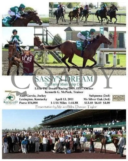 Sassy’s Dream - The Taylor Made Julep Cup 041311 Keeneland