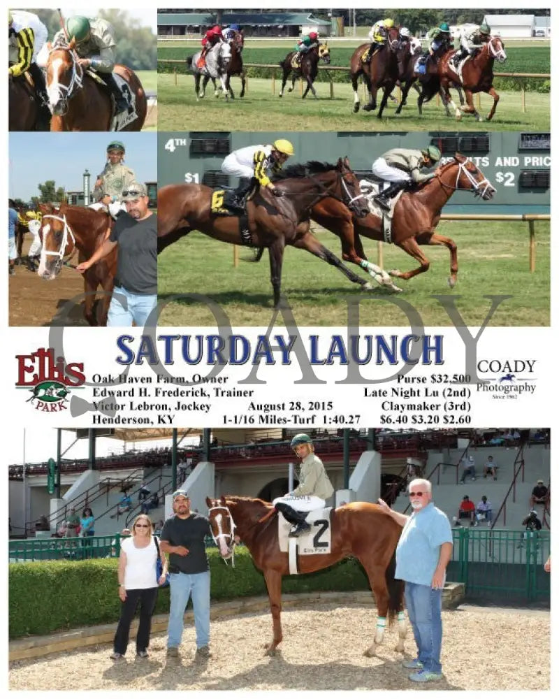 Saturday Launch - 082815 Race 05 Elp Ellis Park