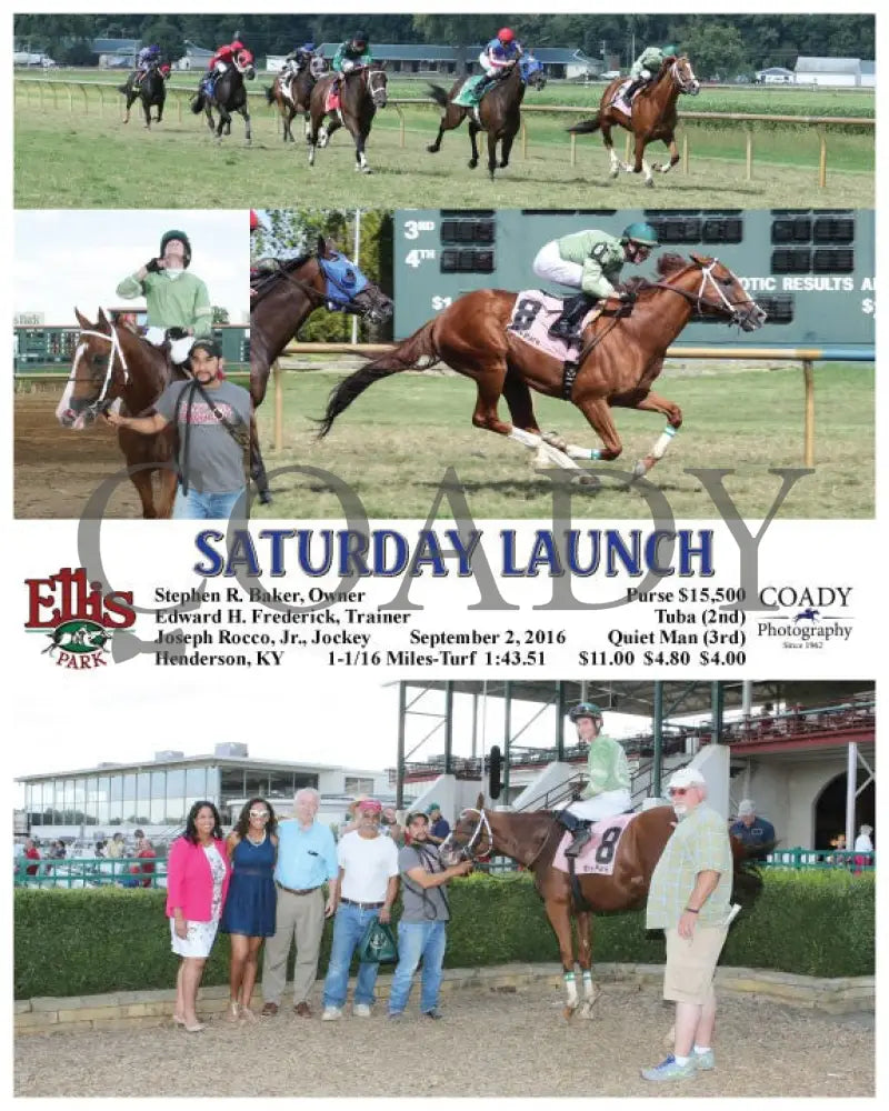 Saturday Launch - 090216 Race 06 Elp Ellis Park