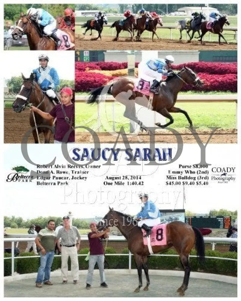 Saucy Sarah - 082814 Race 04 Btp Belterra Park