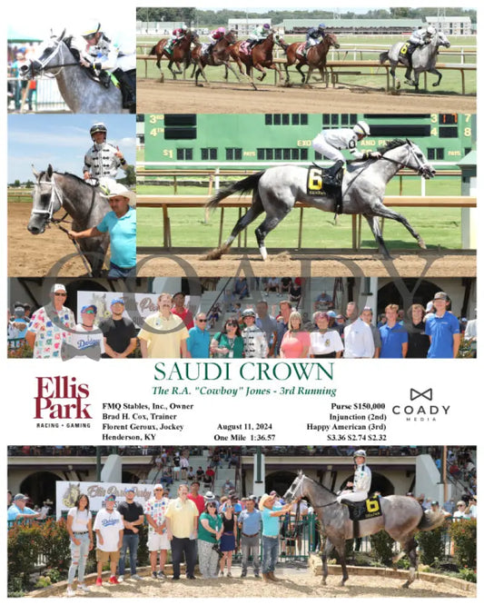 Saudi Crown - The R.a. ’Cowboy’ Jones 3Rd Running 08-11-24 R05 Elp Ellis Park