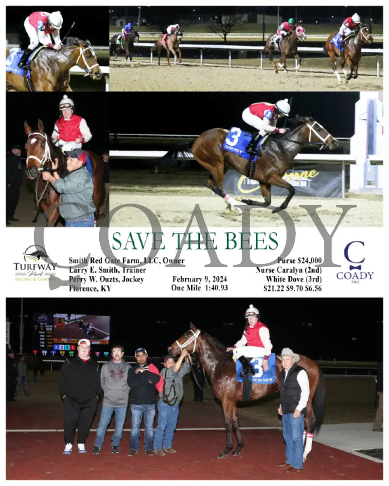Save The Bees - 02-09-24 R02 Tp Turfway Park