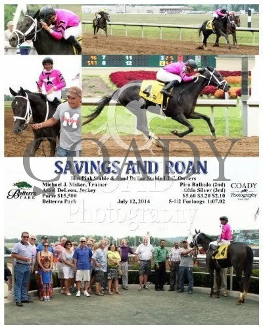 Savings And Roan - 071214 Race 01 Btp Belterra Park