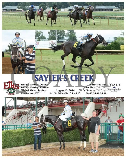 Sayler’s Creek - 081316 Race 04 Elp Ellis Park