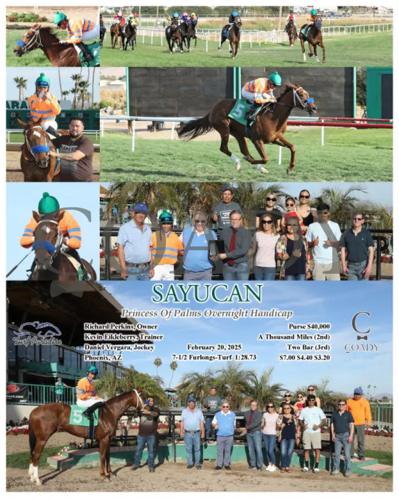 SAYUCAN - Princess Of Palms Overnight Handicap - 02-20-25 - R07 - TUP Turf Paradise