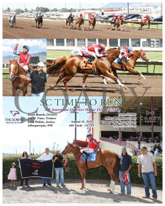 Sc Time To Run - All American Quarter Horse Derby Trials 08-11-24 R07 Alb Downs At Albuquerque