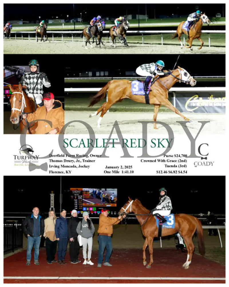 Scarlet Red Sky - 010225 Race 01 Tp Turfway Park