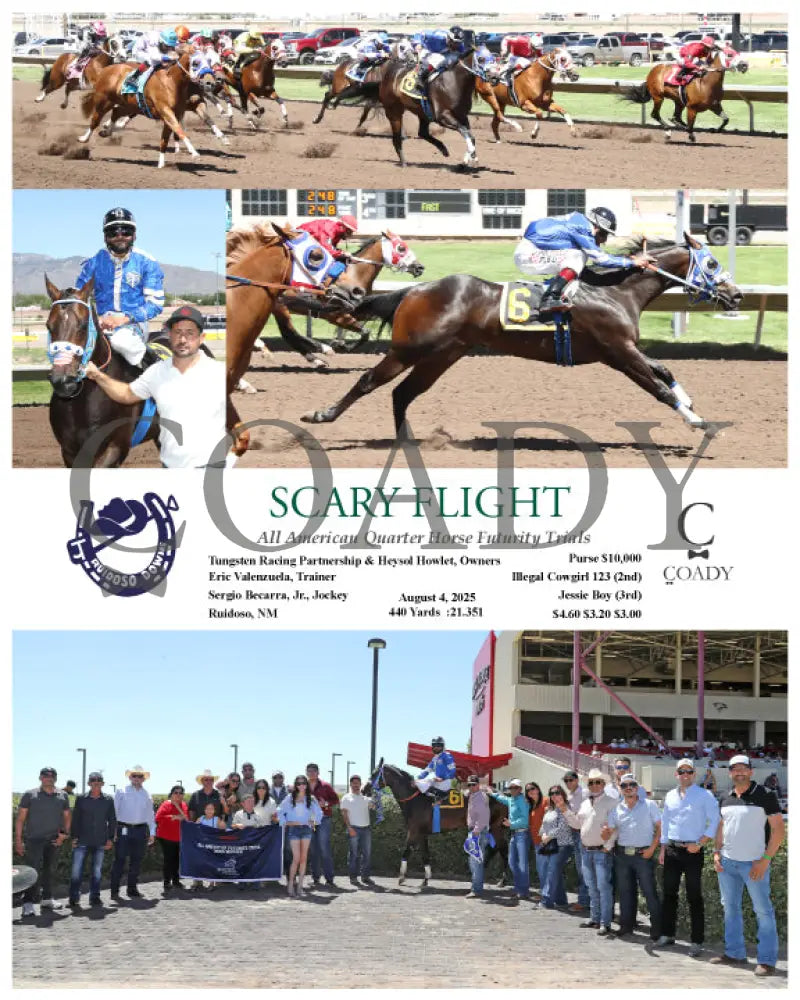 SCARY FLIGHT - All American Quarter Horse Futurity Trials - 08-04-25 - R09 - RUI Ruidoso Downs