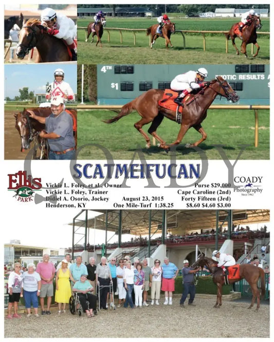 Scatmeifucan - 082315 Race 08 Elp Ellis Park