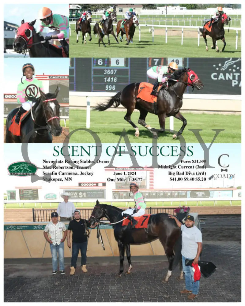 Scent Of Success - 060124 Race 02 Cby Novogratz Racing Stables Owner Mac Robertson Trainer Serafin