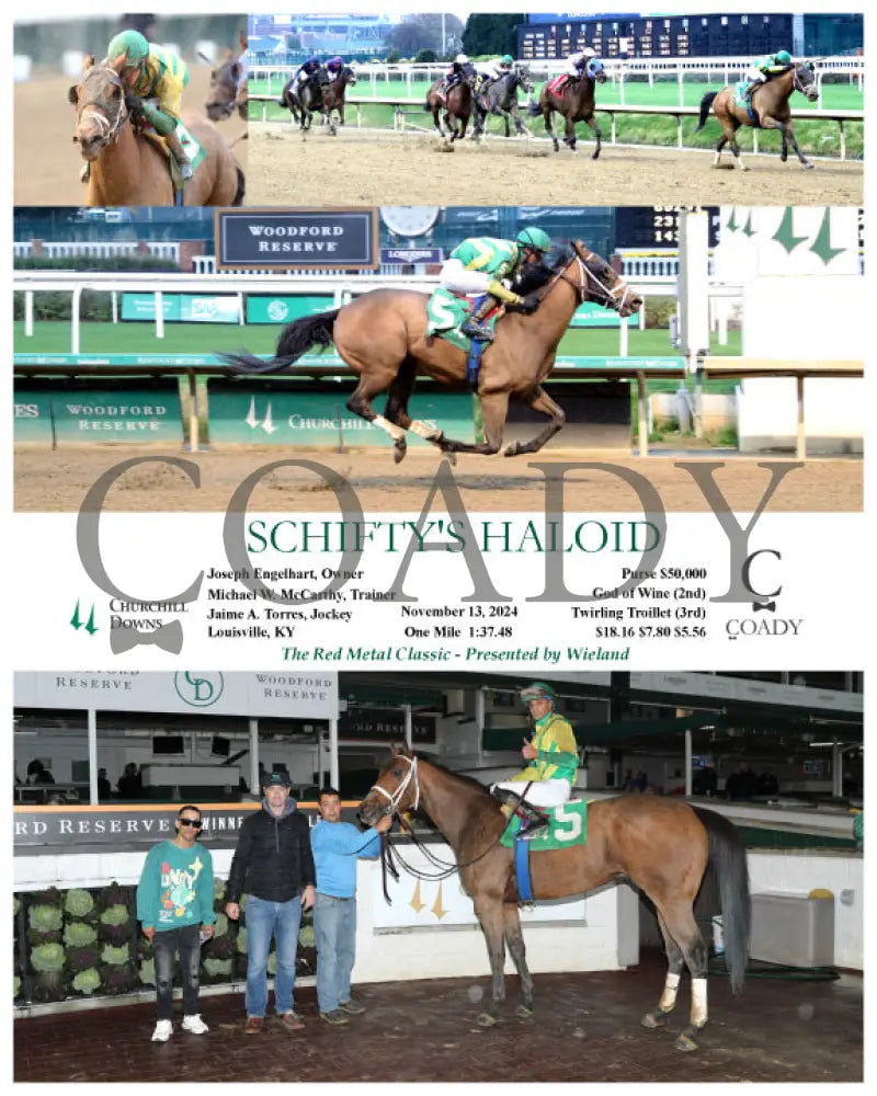 Schifty’s Haloid - 11-13-24 R06 Cd Churchill Downs