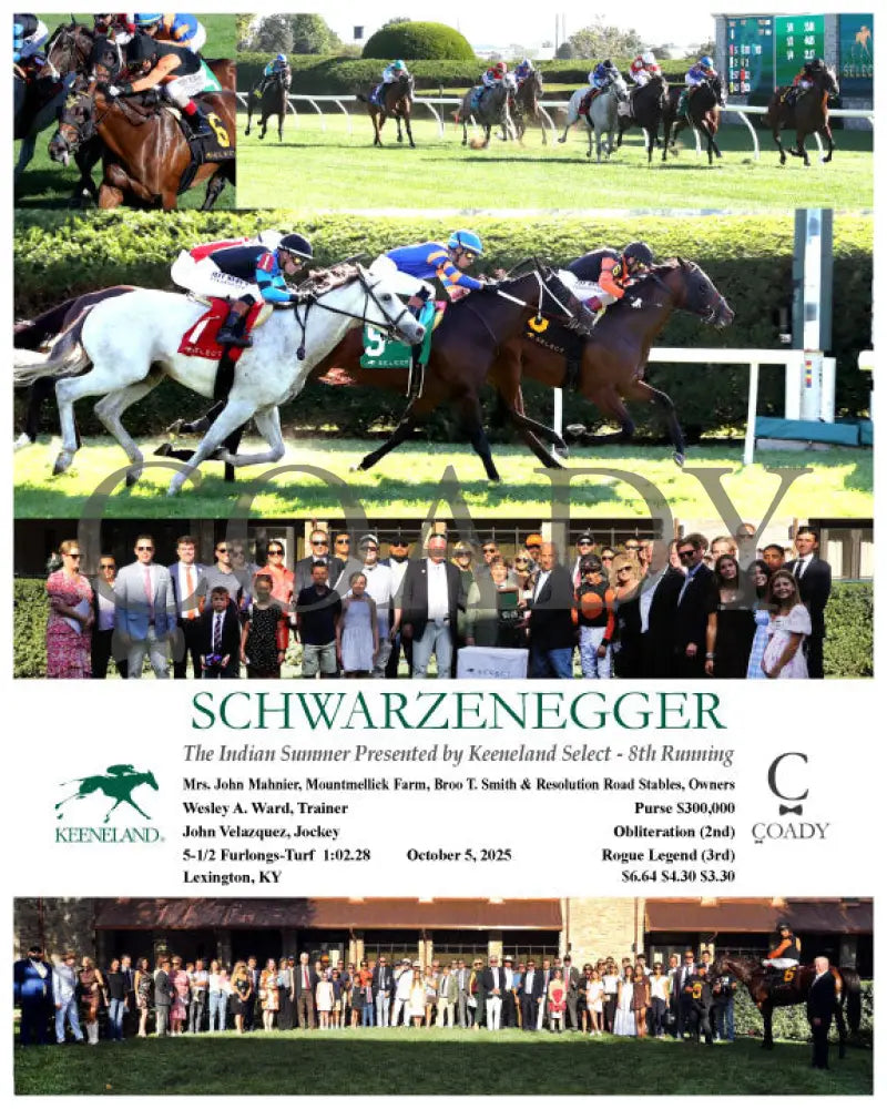 SCHWARZENEGGER - 100525 - Race 08 - KEE Keeneland