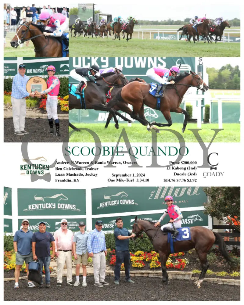 Scoobie Quando - 09-01-24 R05 Kd Kentucky Downs