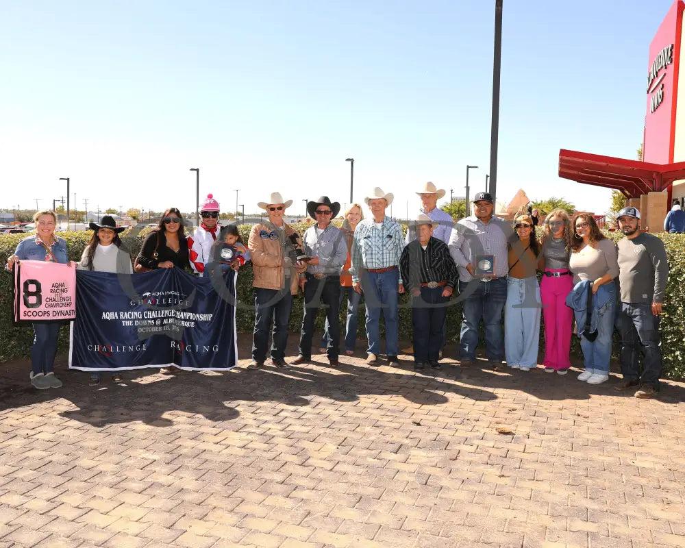 SCOOPS DYNASTY - The AQHA Racing Challenge Championship Gl - 10-18-25 - R10 - The Downs at Albuquerque - Inside Finish