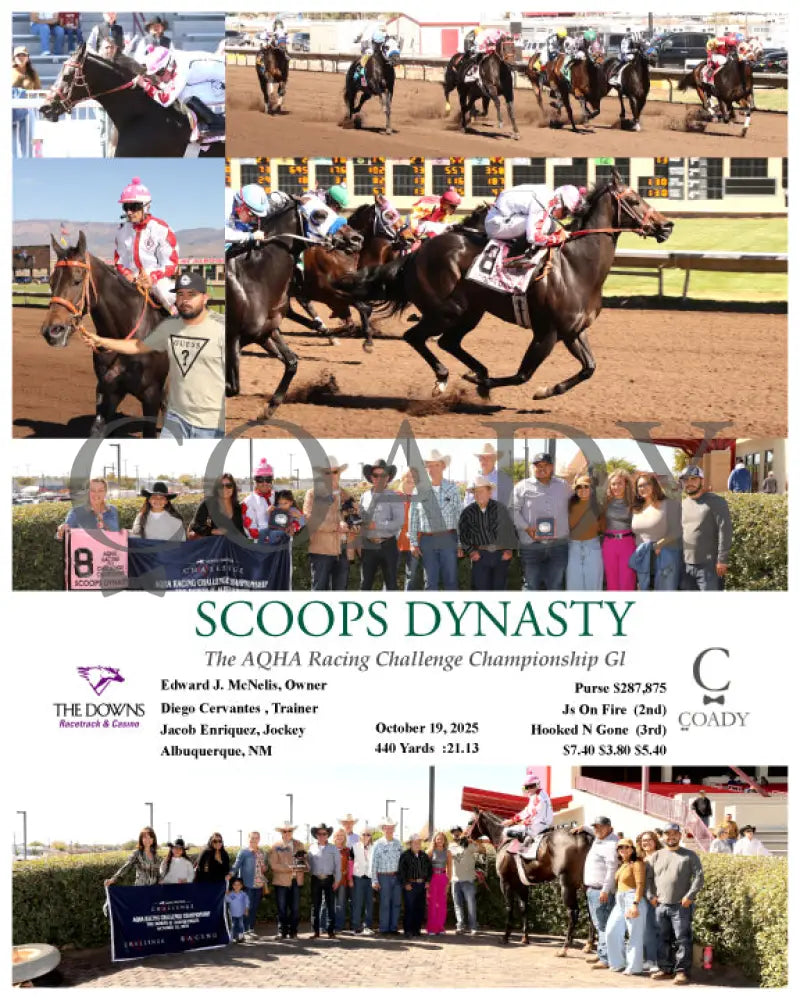 SCOOPS DYNASTY - The AQHA Racing Challenge Championship Gl - 10-18-25 - R13 - ALB Turf Paradise