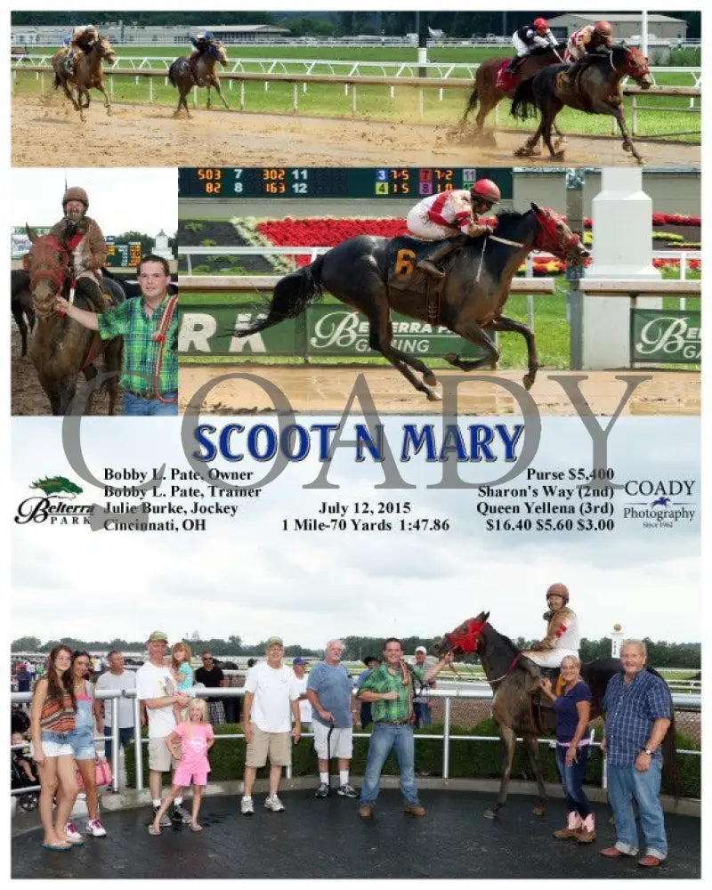 Scoot N Mary - 071215 Race 06 Btp Belterra Park