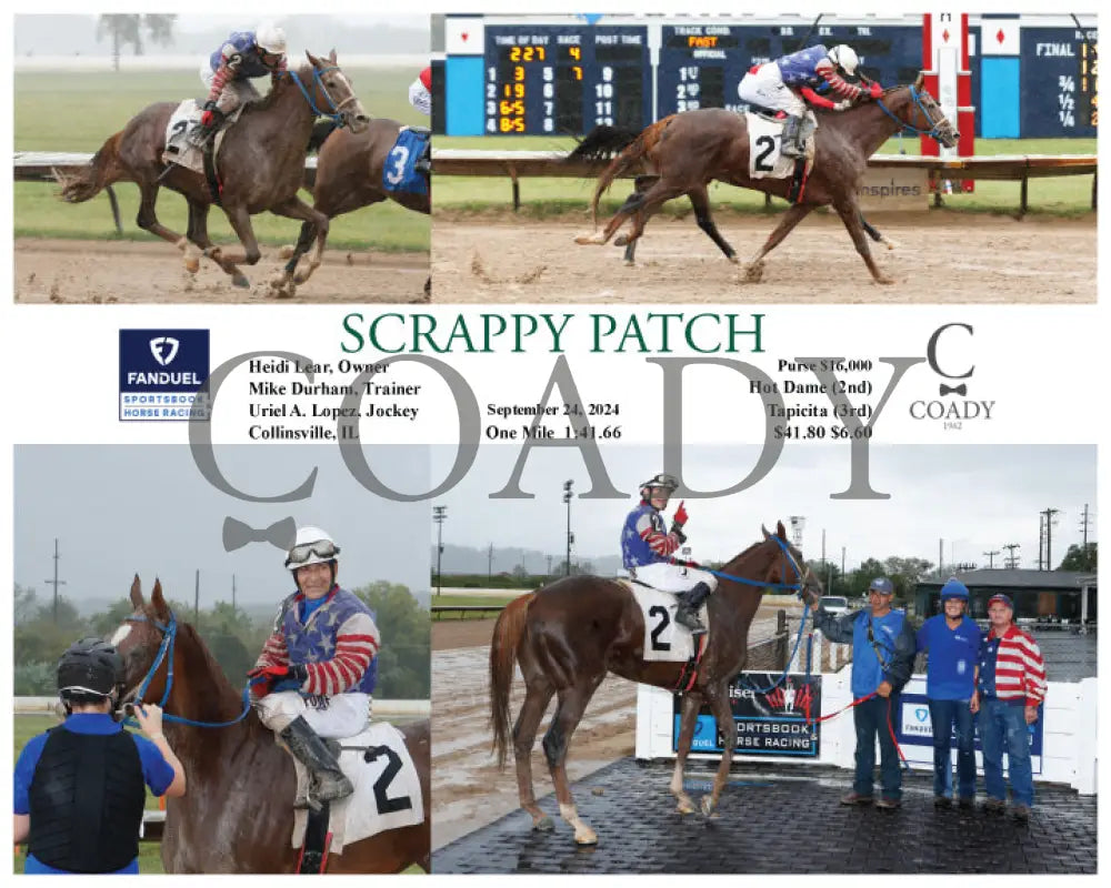 Scrappy Patch - 09-24-24 R04 Fan Fanduel Sportsbook Horse Racing