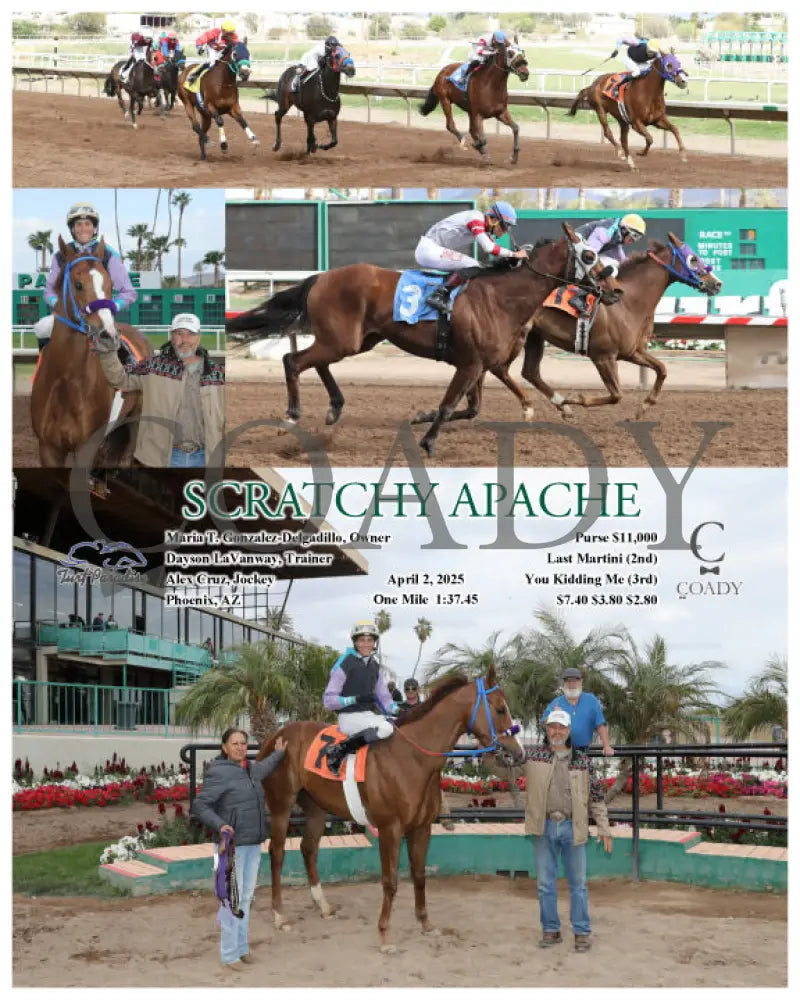 SCRATCHY APACHE - 04-02-25 - R08 - TUP Turf Paradise