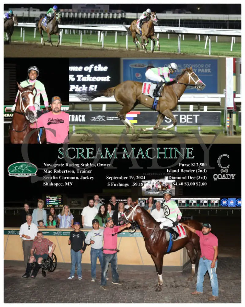 Scream Machine - 09-19-24 R06 Cby Kentucky Downs