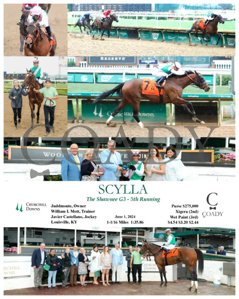 Scylla - The Shawnee G3 5Th Running 06-01-24 R08 Cd Churchill Downs