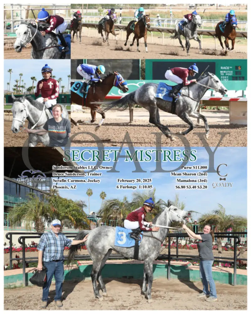 SECRET MISTRESS - 02-20-25 - R06 - TUP Turf Paradise
