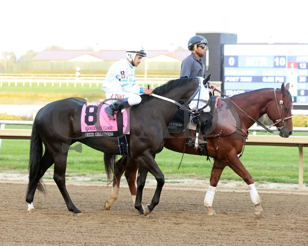 Seize Greatness - 10-09-24 R10 Horseshoe Indiana Post Parade 01 Sammantha Pagels Grand