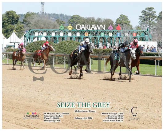 Seize The Grey - 02-24-24 R01 Oaklawn Park Action 3