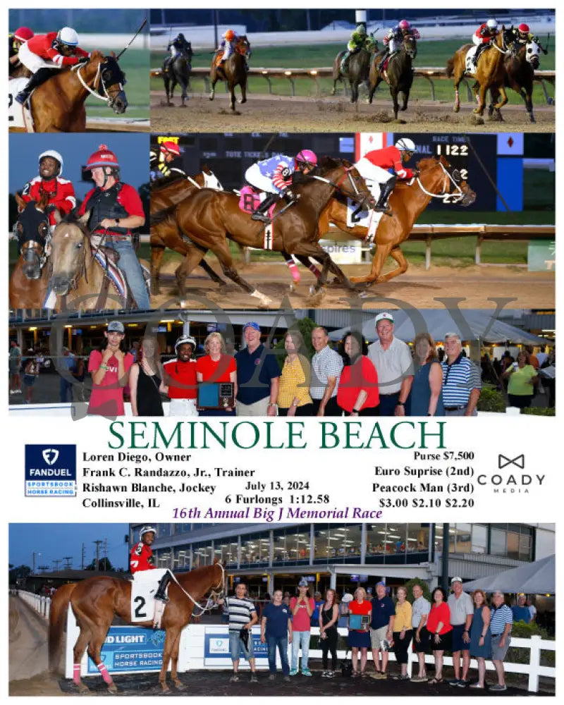 Seminole Beach - 07-13-24 R03 Fan Fanduel Sportsbook Horse Racing