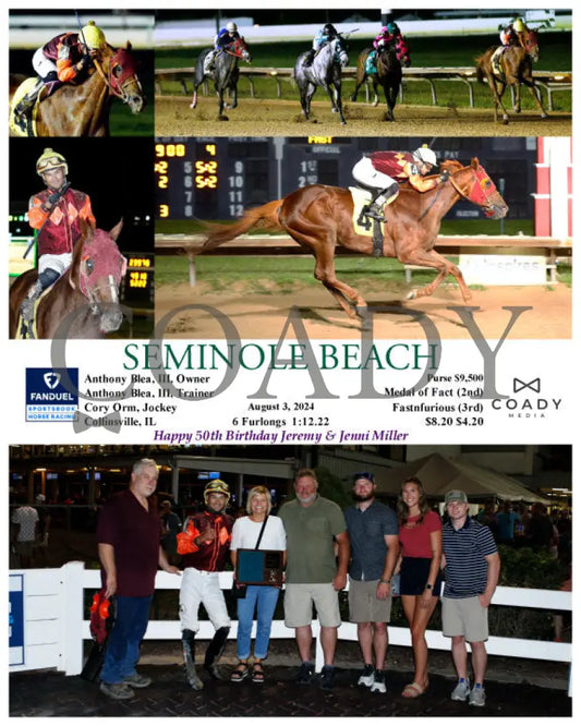 Seminole Beach - 08-03-24 R04 Fan Fanduel Sportsbook Horse Racing