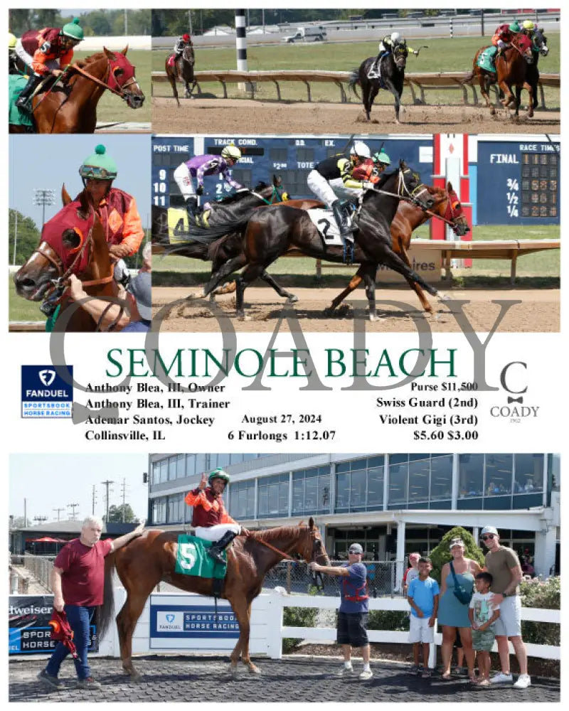 Seminole Beach - 08-27-24 R04 Fan Fanduel Sportsbook Horse Racing
