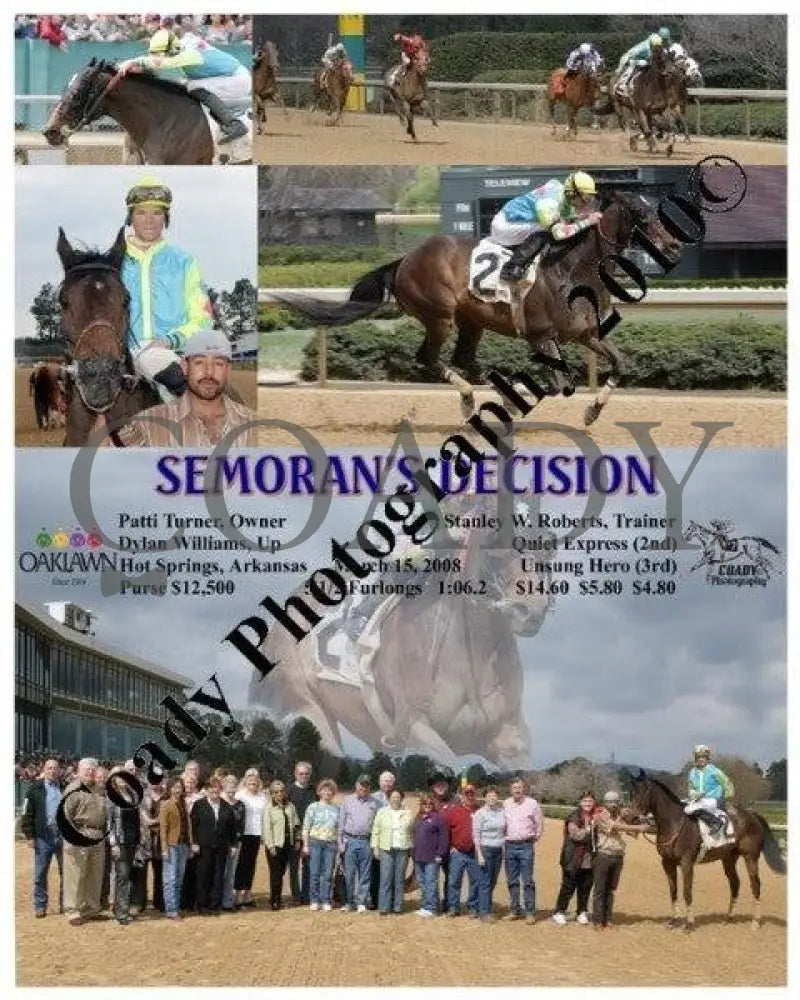 Semoran S Decision - 3 15 2008 Oaklawn Park