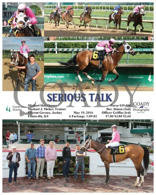 Serious Talk - 051916 Race 03 Cd Churchill Downs