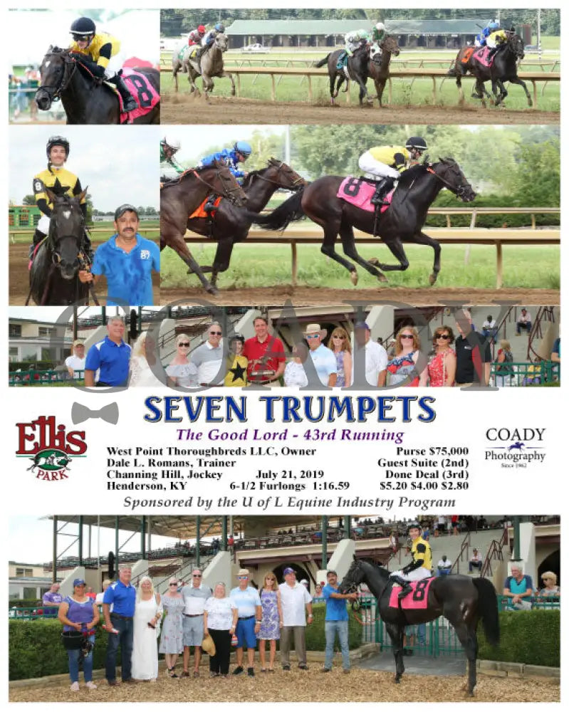 Seven Trumpets - The Good Lord 43Rd Running 07-21-19 R08 Elp Ellis Park