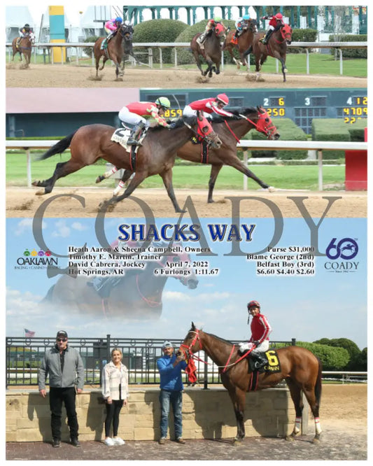 Shacks Way - 04-07-22 R06 Op Oaklawn Park