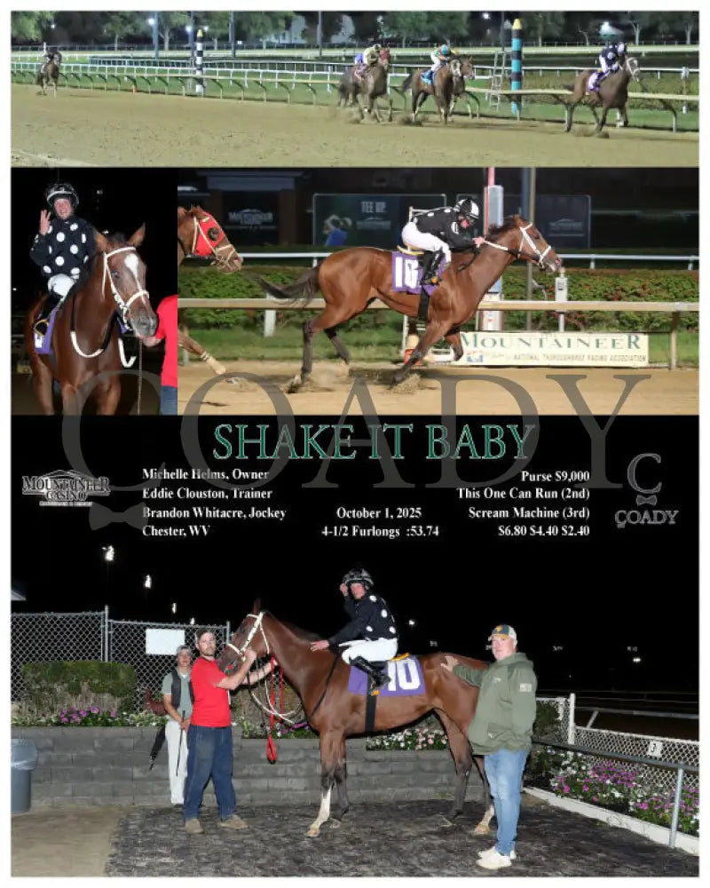 SHAKE IT BABY - 10-01-25 - R08 - MNR Mountaineer Park