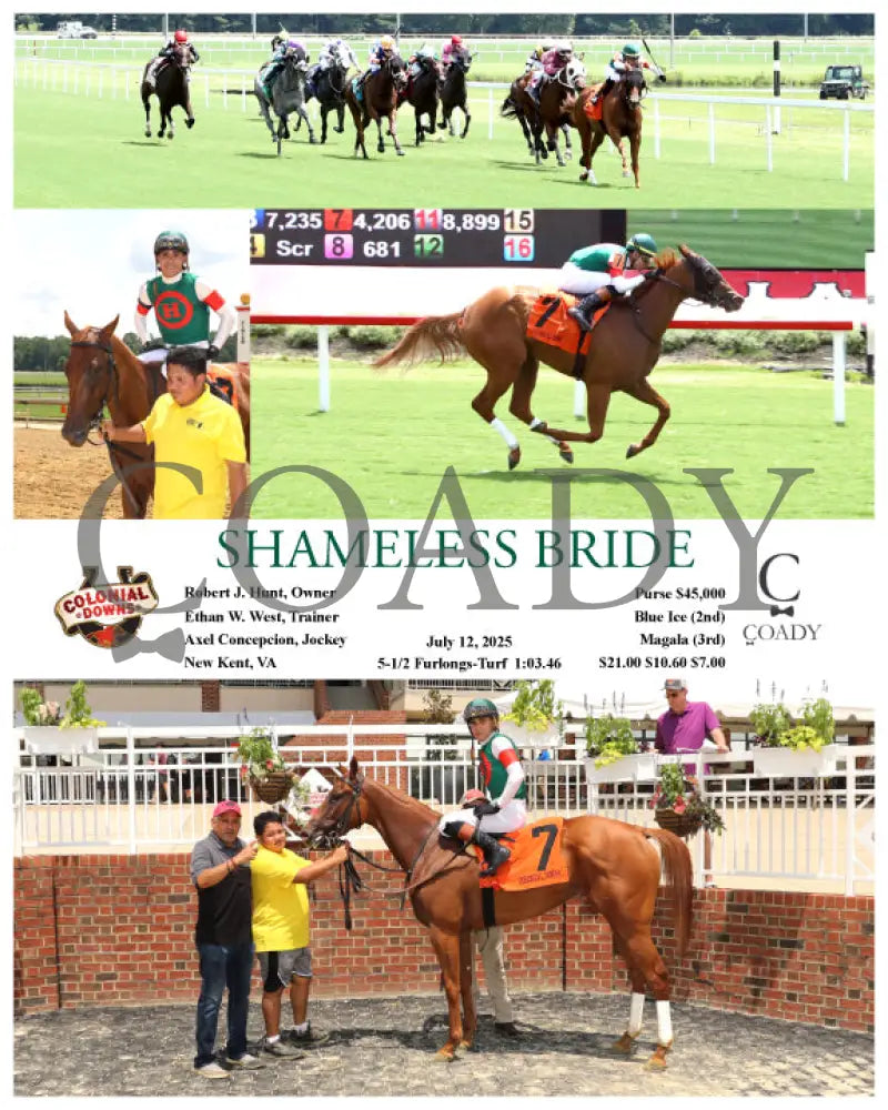 SHAMELESS BRIDE - 07-12-25 - R01 - CNL Colonial Downs