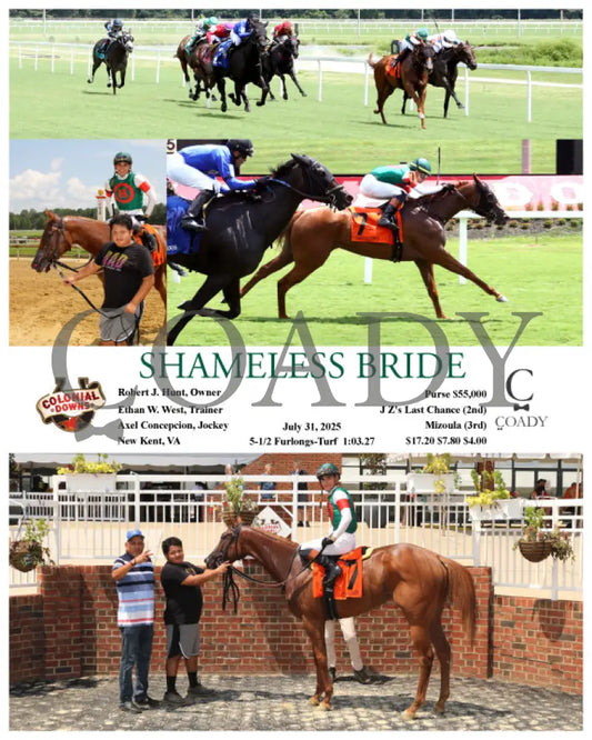 SHAMELESS BRIDE - 07-31-25 - R04 - CNL Colonial Downs