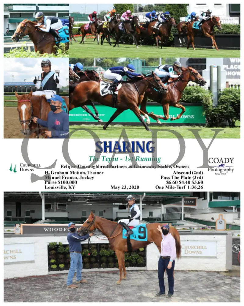 Sharing - The Tepin 1St Running 05-23-20 R08 Cd Churchill Downs