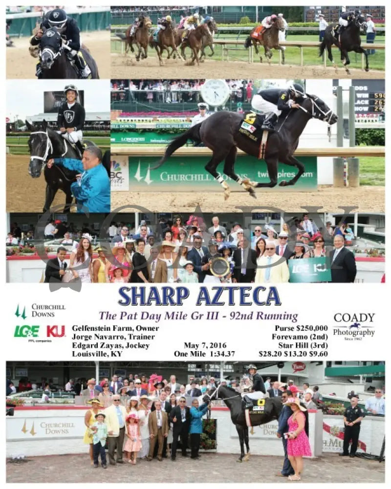 Sharp Azteca - 050716 Race 10 Cd Churchill Downs