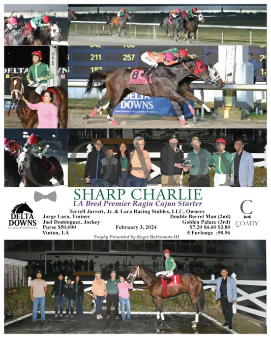 Sharp Charlie - La Bred Premier Ragin Cajun Starter 02 - 03 - 24 R11 Ded Delta Downs