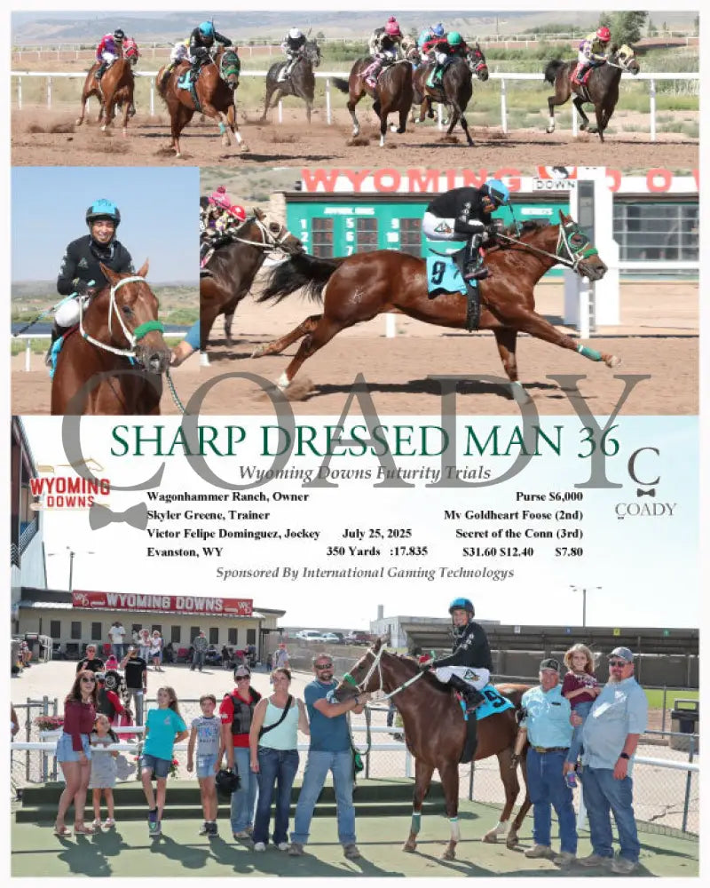SHARP DRESSED MAN 36 - Wyoming Downs Futurity Trials - 07-25-25 - R05 - WYO Wyoming Downs