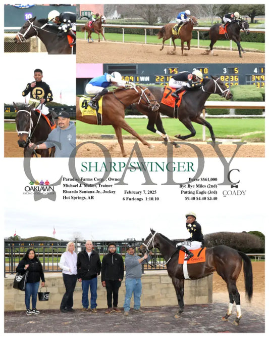 Sharp Swinger - 02-07-25 R01 Op Oaklawn Park