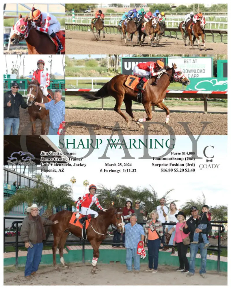 Sharp Warning - 03 - 25 - 24 R08 Tup Turf Paradise