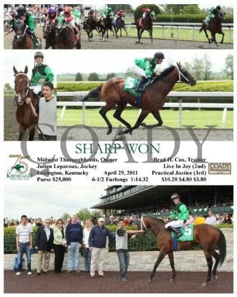 Sharp Won - 042911 Race 01 Keeneland