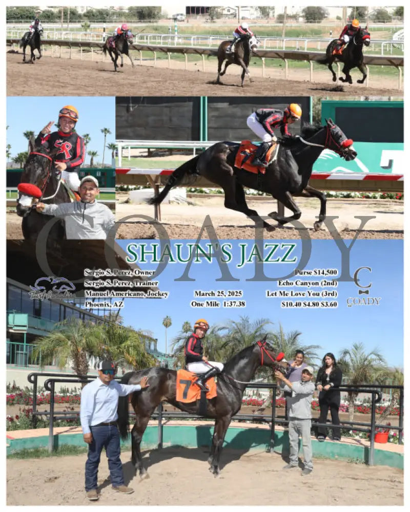 SHAUN’S JAZZ - 03-25-25 - R05 - TUP Turf Paradise