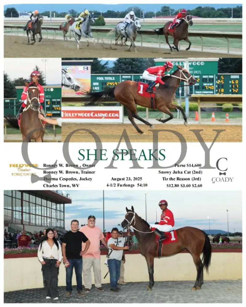 SHE SPEAKS - 08-23-25 - R02 - CT Hollywood Casino at Charles Town Races