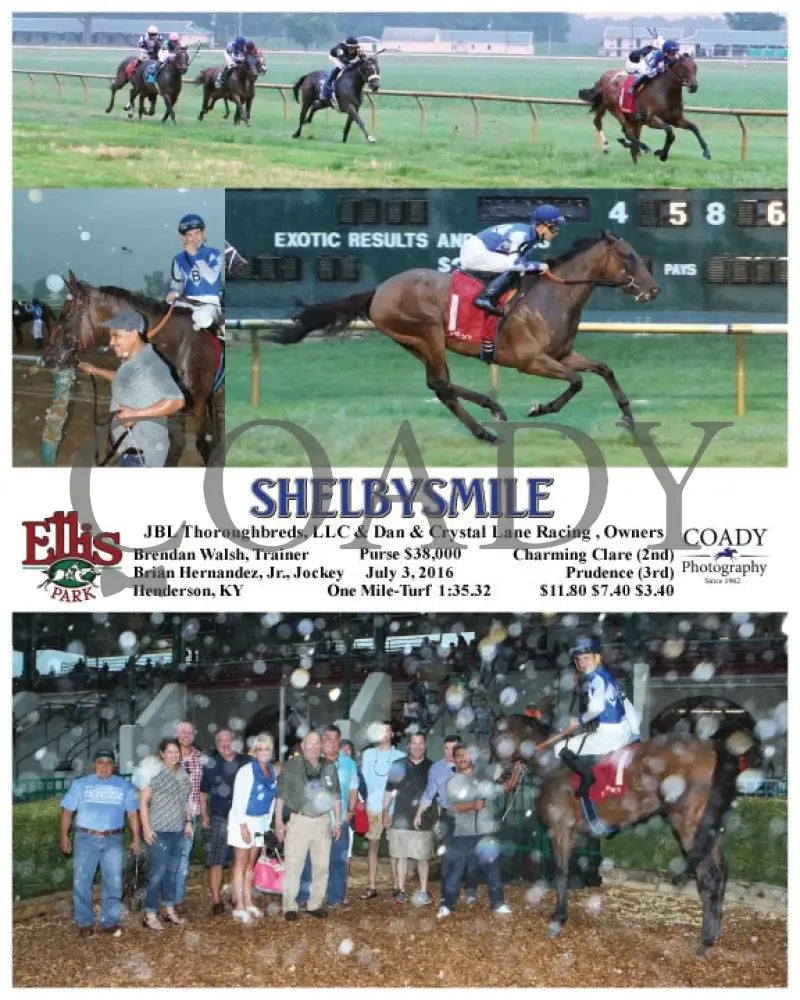 Shelbysmile - 070316 Race 09 Elp Ellis Park